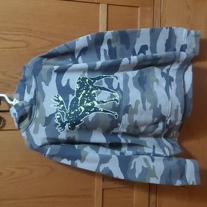 Abercrombie kids camo moose hoodie.